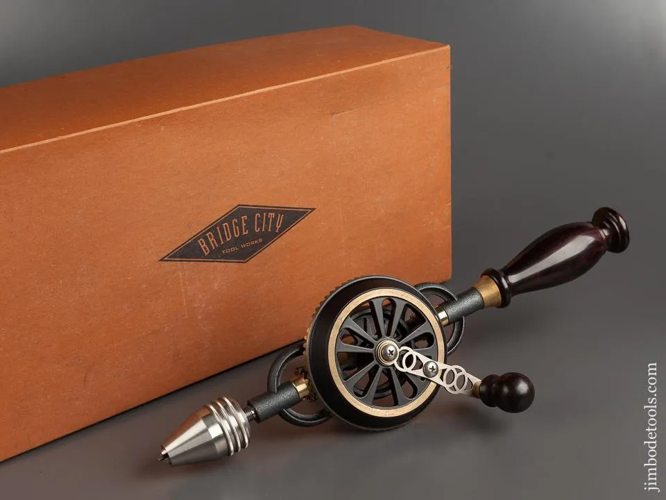 1998 BRIDGE CITY TOOL WORKS CT-6 Hand Drill MINT in Original Box -- 78710