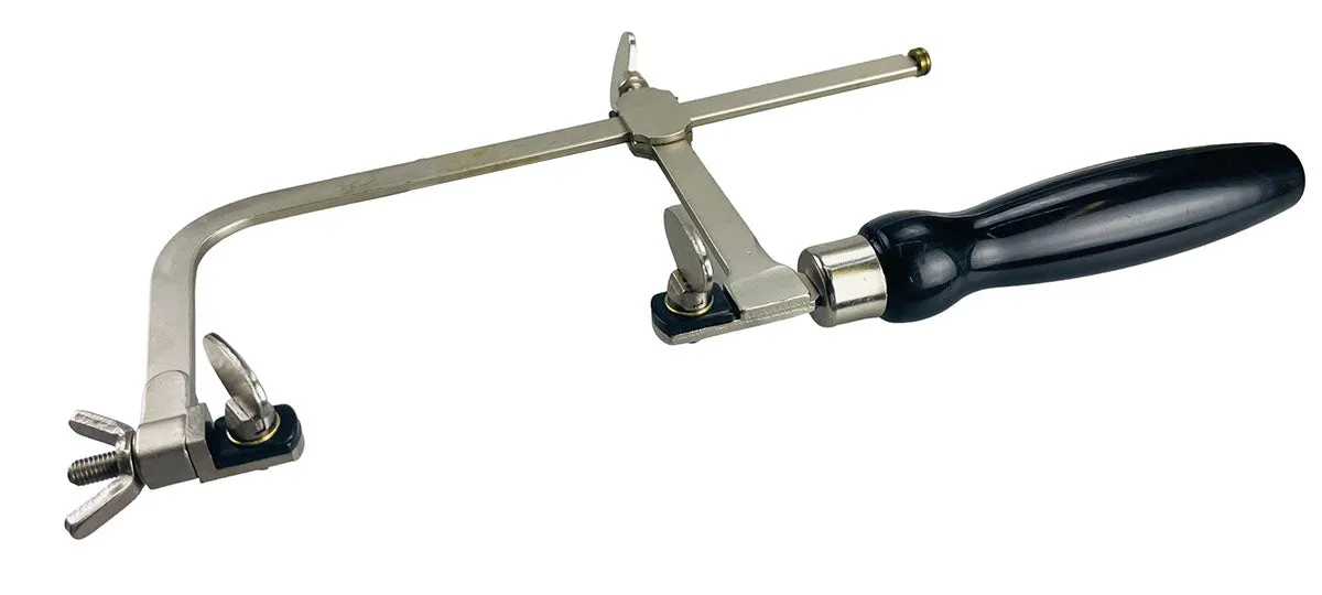 2 3/4 Inch Adjustable Jeweler's Saw Frame With Black Wooden Handle  - SAW-93870