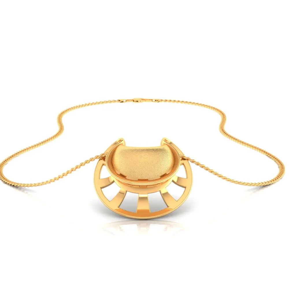 22k Gorgeous Pendant Made Of Gold With A Distinctive Shape