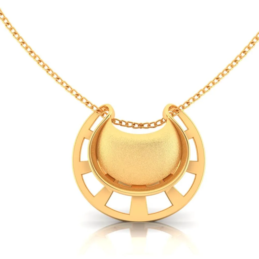 22k Gorgeous Pendant Made Of Gold With A Distinctive Shape