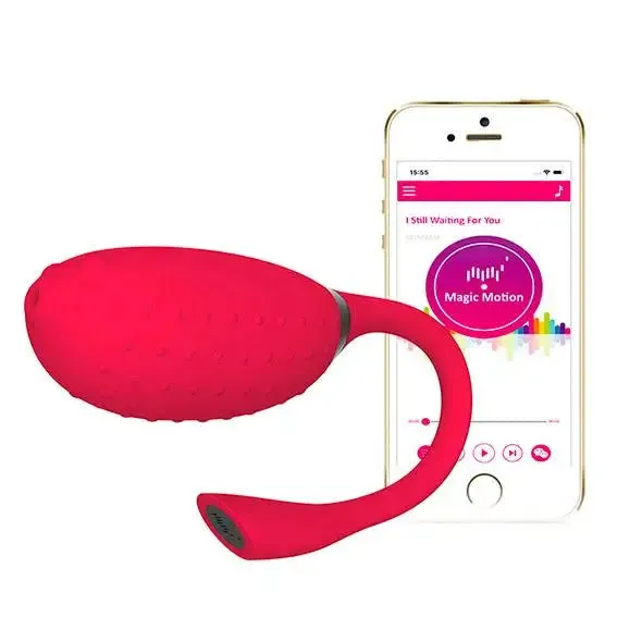 2.8-inch Silicone Red Rechargeable Remote Control Clitoral Vibrator