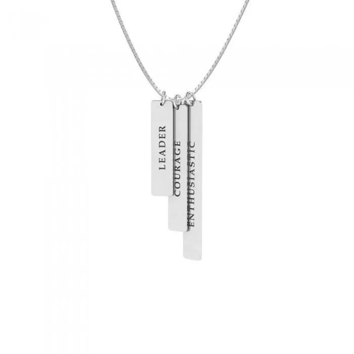 3 Words That Matter Rectangle Charm Set (Larger Version) TSE755P