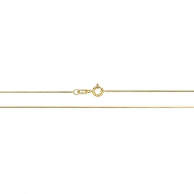 9ct Yellow Gold DC Snake Chain Necklace CH427