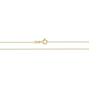 9ct Yellow Gold DC Snake Chain Necklace CH427