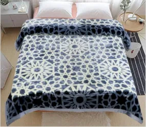 ALCITIC HOME Soft Fabric Touch Luxurious Imported Double Bed Double ply Blanket for Winters (Multicolor-12)