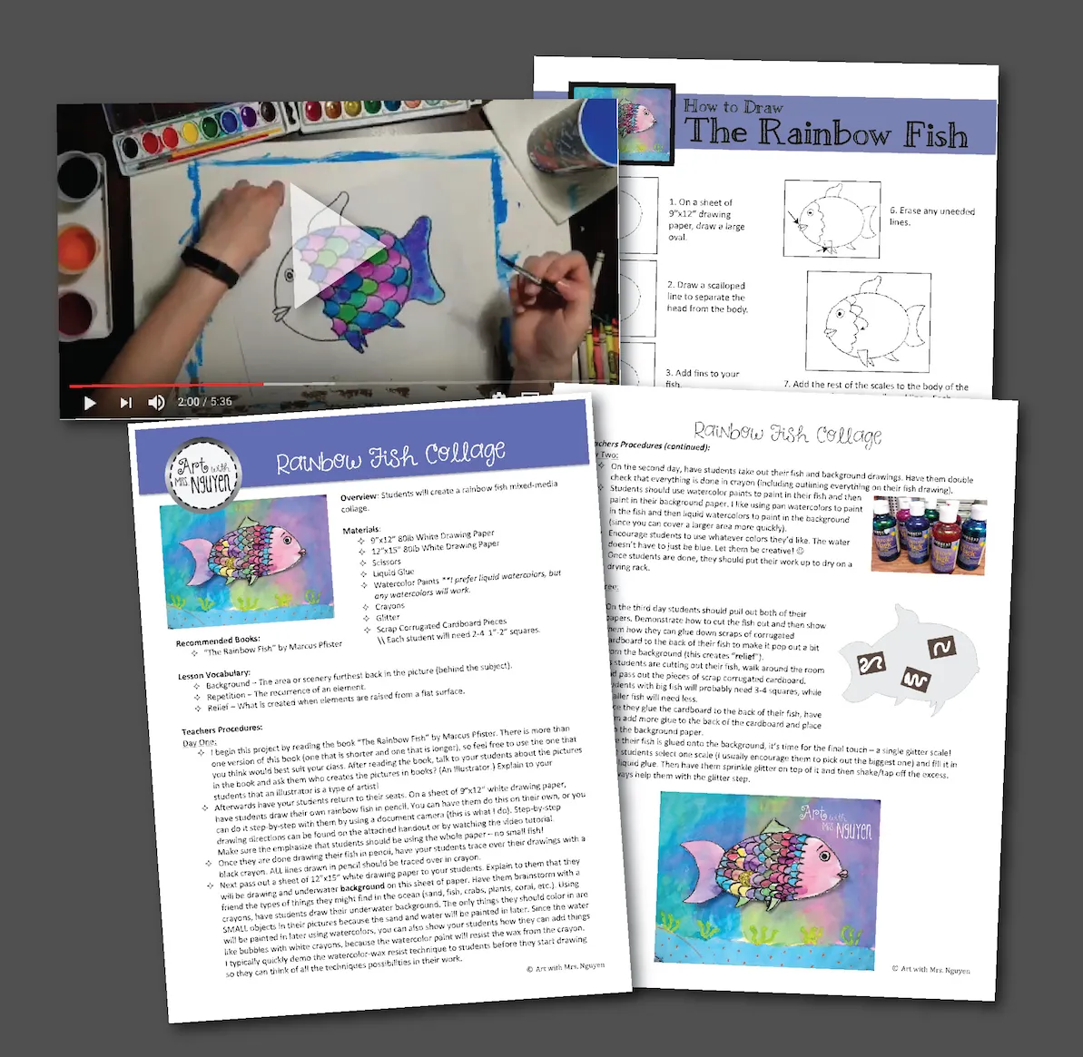 Art Lesson: The Rainbow Fish