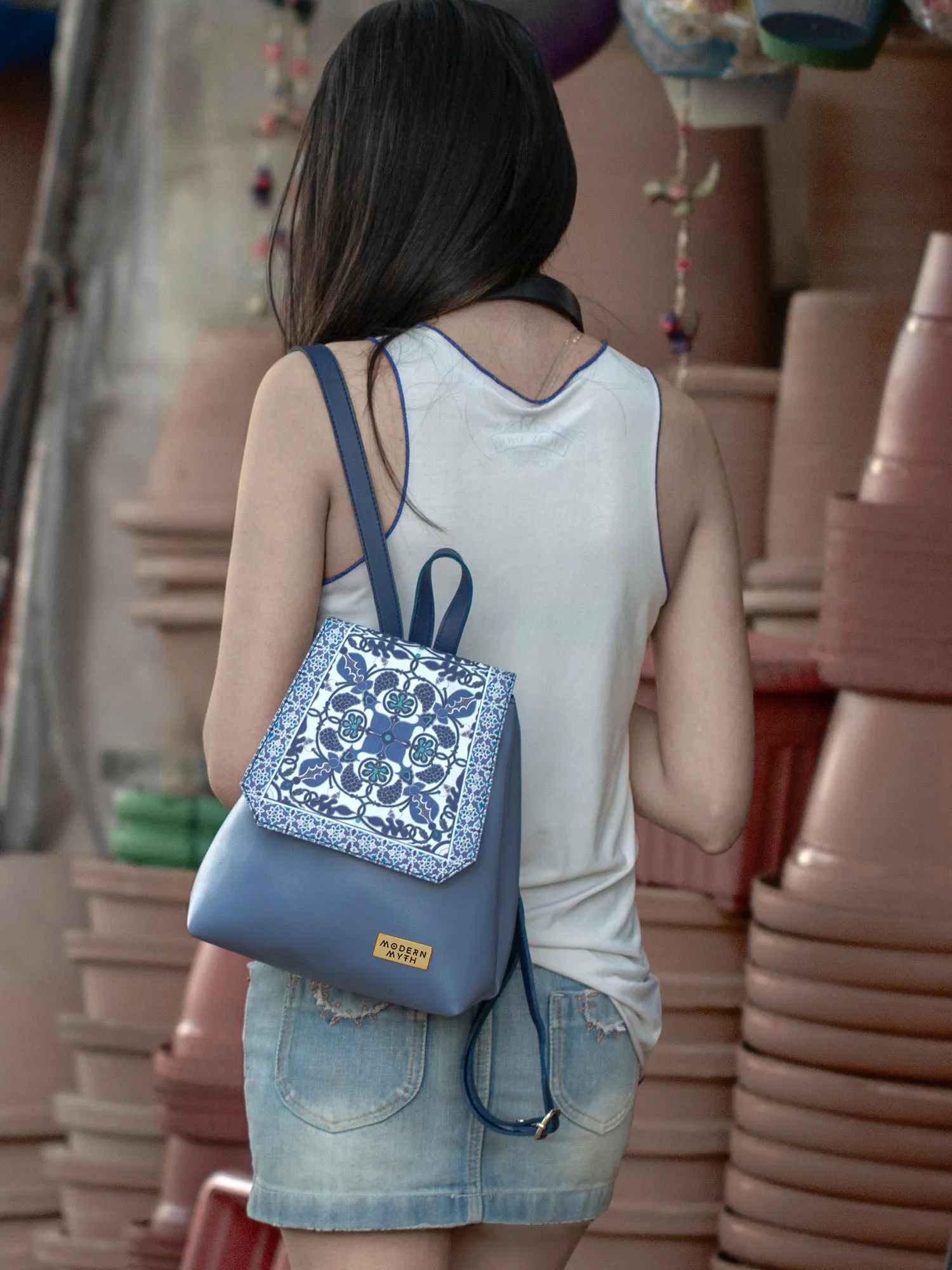 Blue Pottery Backpack | Modern Myth