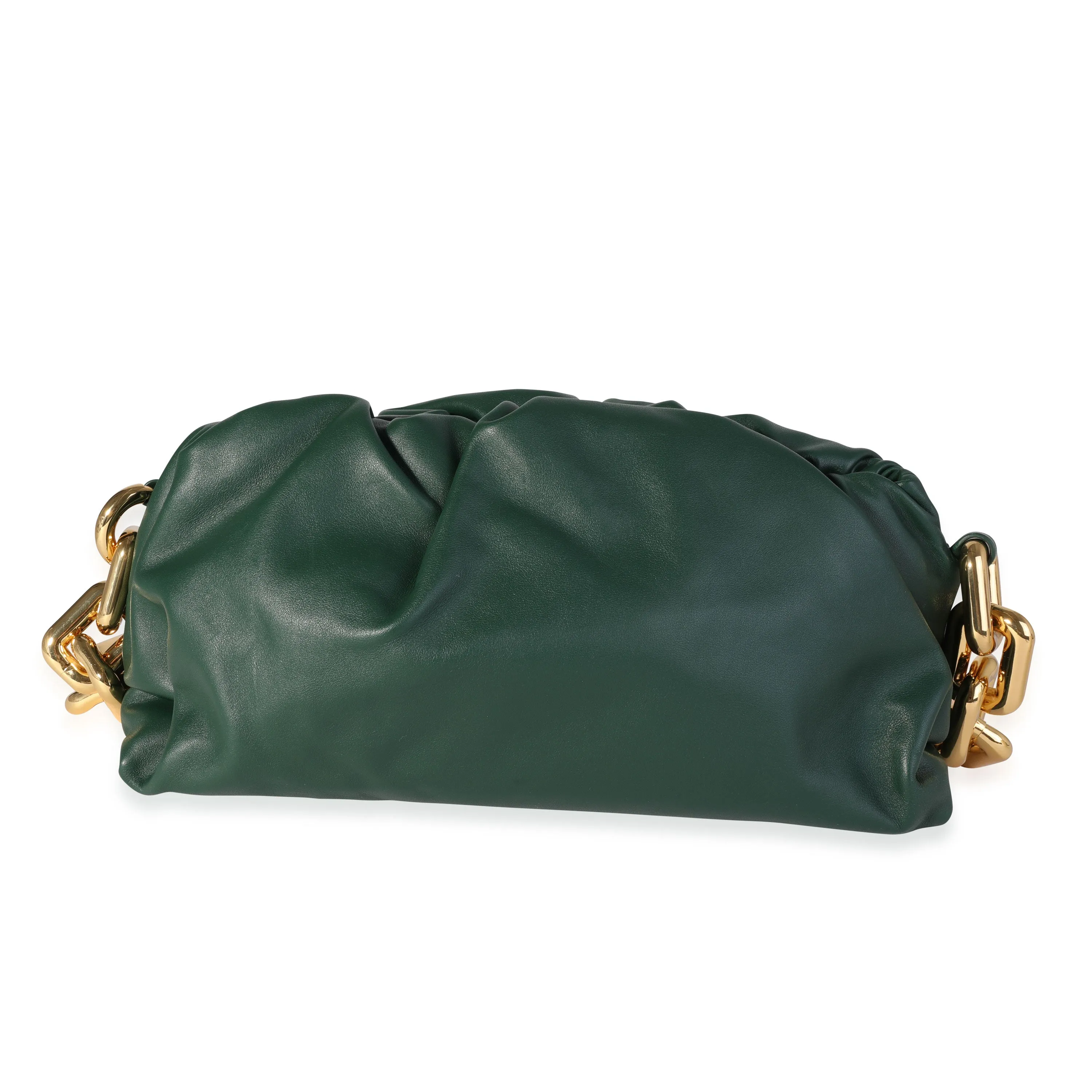 BOTTEGA VENETA Raintree Calfskin Chain Pouch