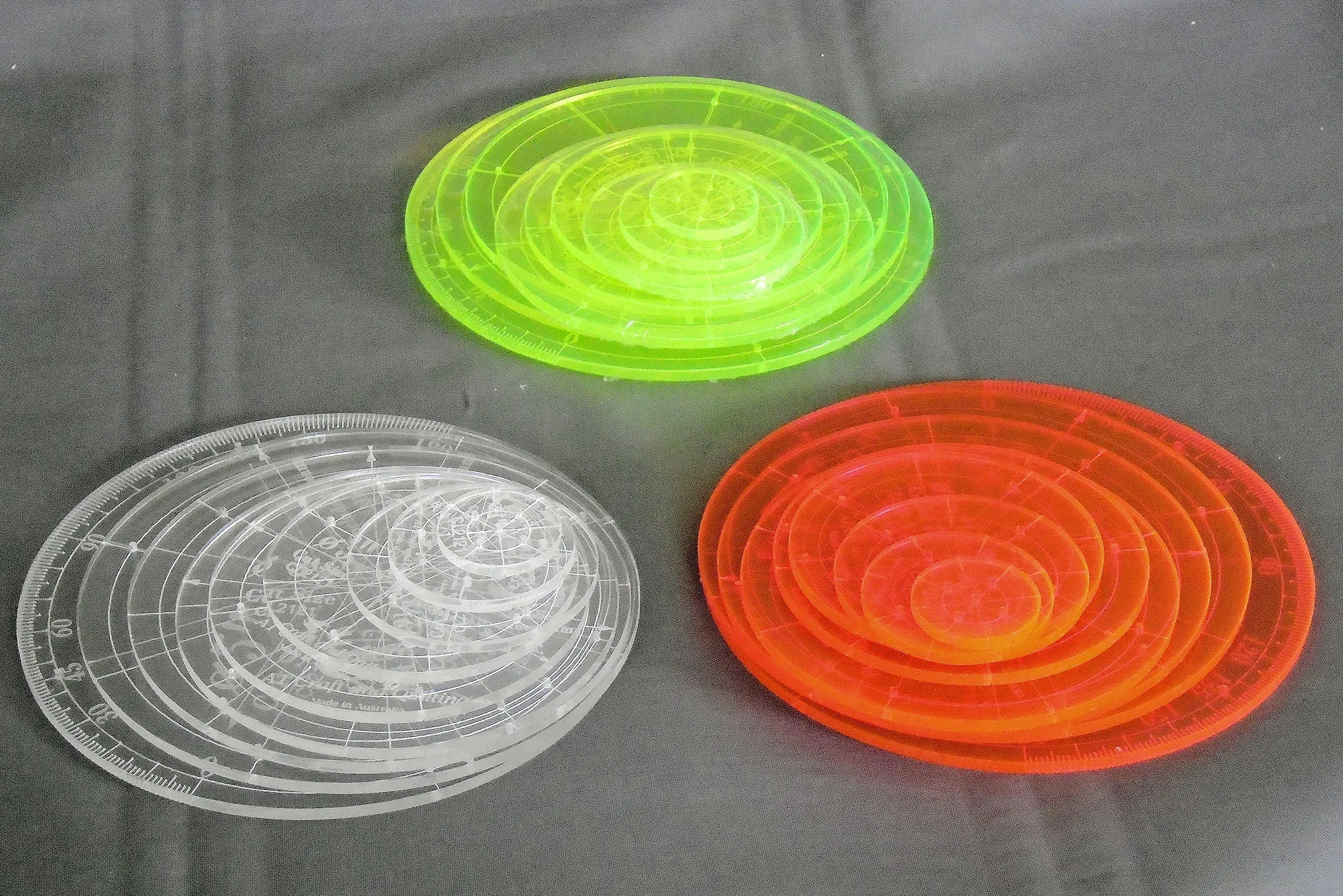 Circle Set, 1¨to 5¨in half inch increments, 9 pieces CL2121