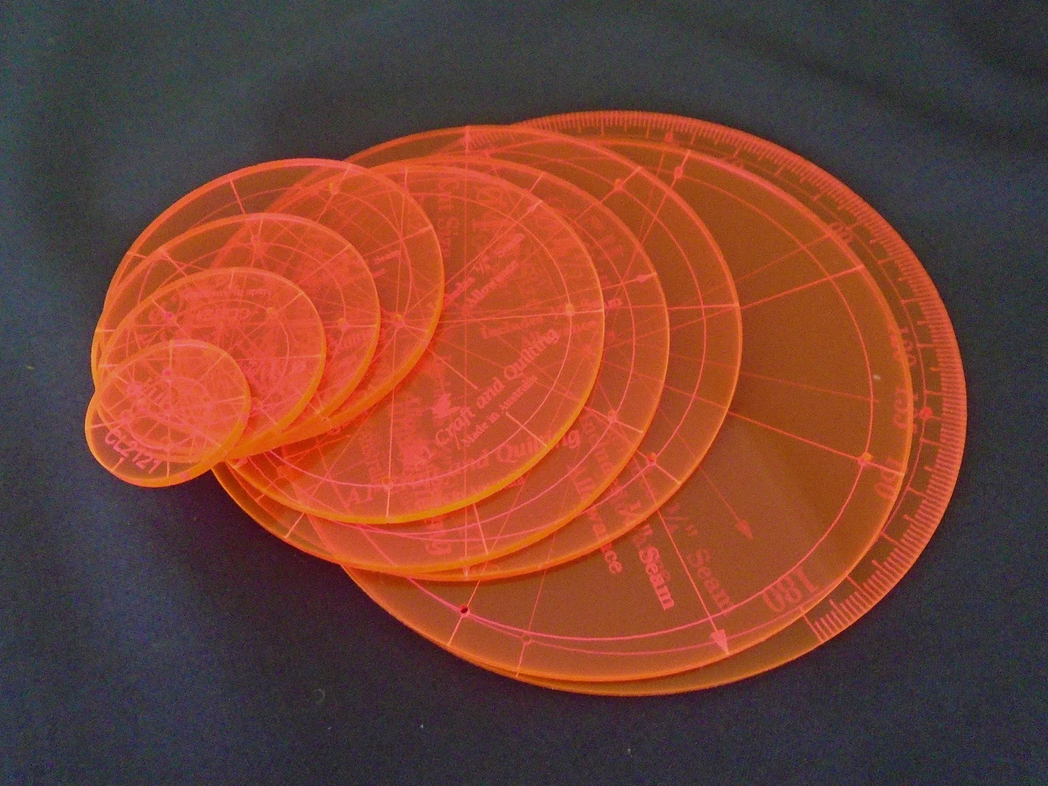 Circle Set, 1¨to 5¨in half inch increments, 9 pieces CL2121