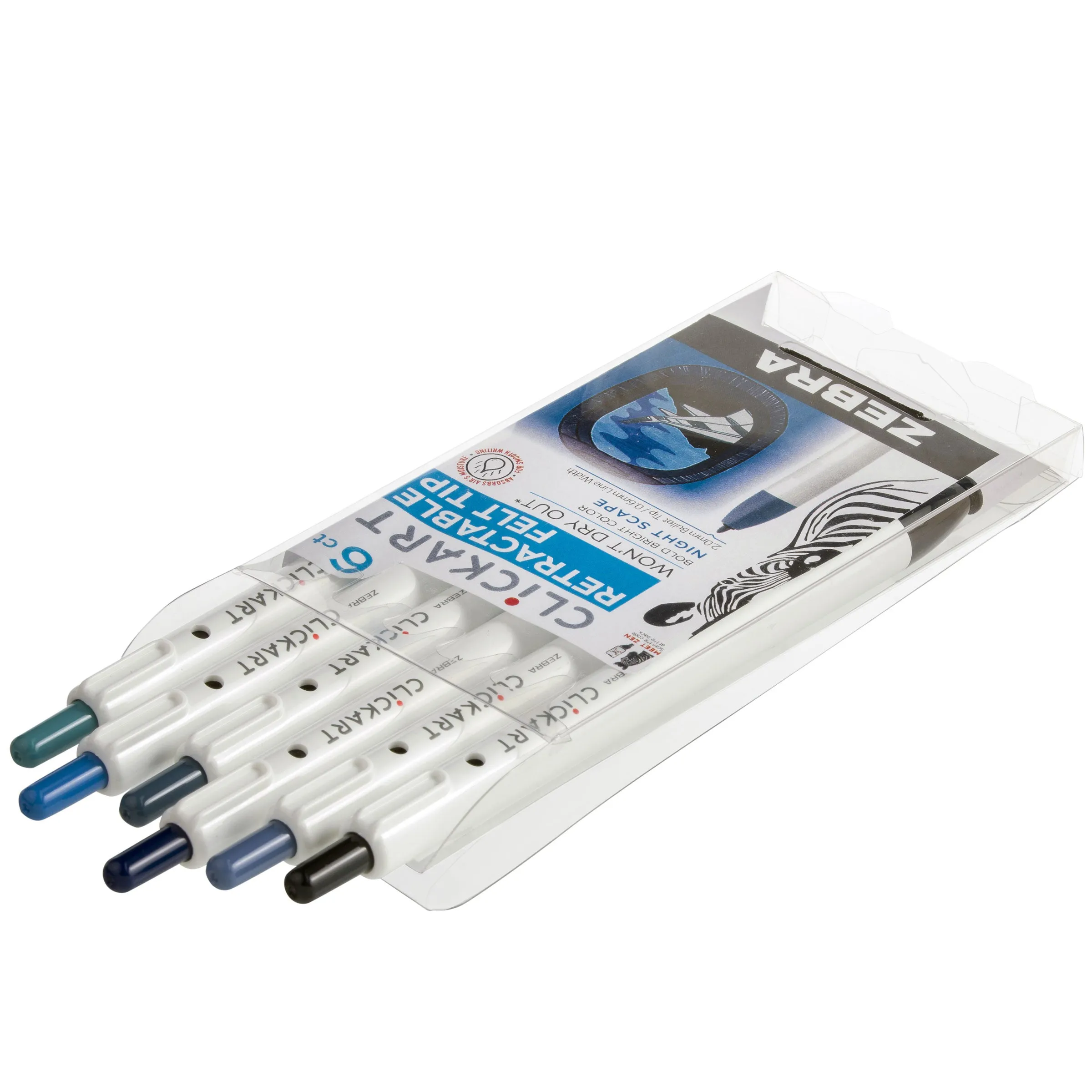 CLiCKART Retractable Felt Tip Marker