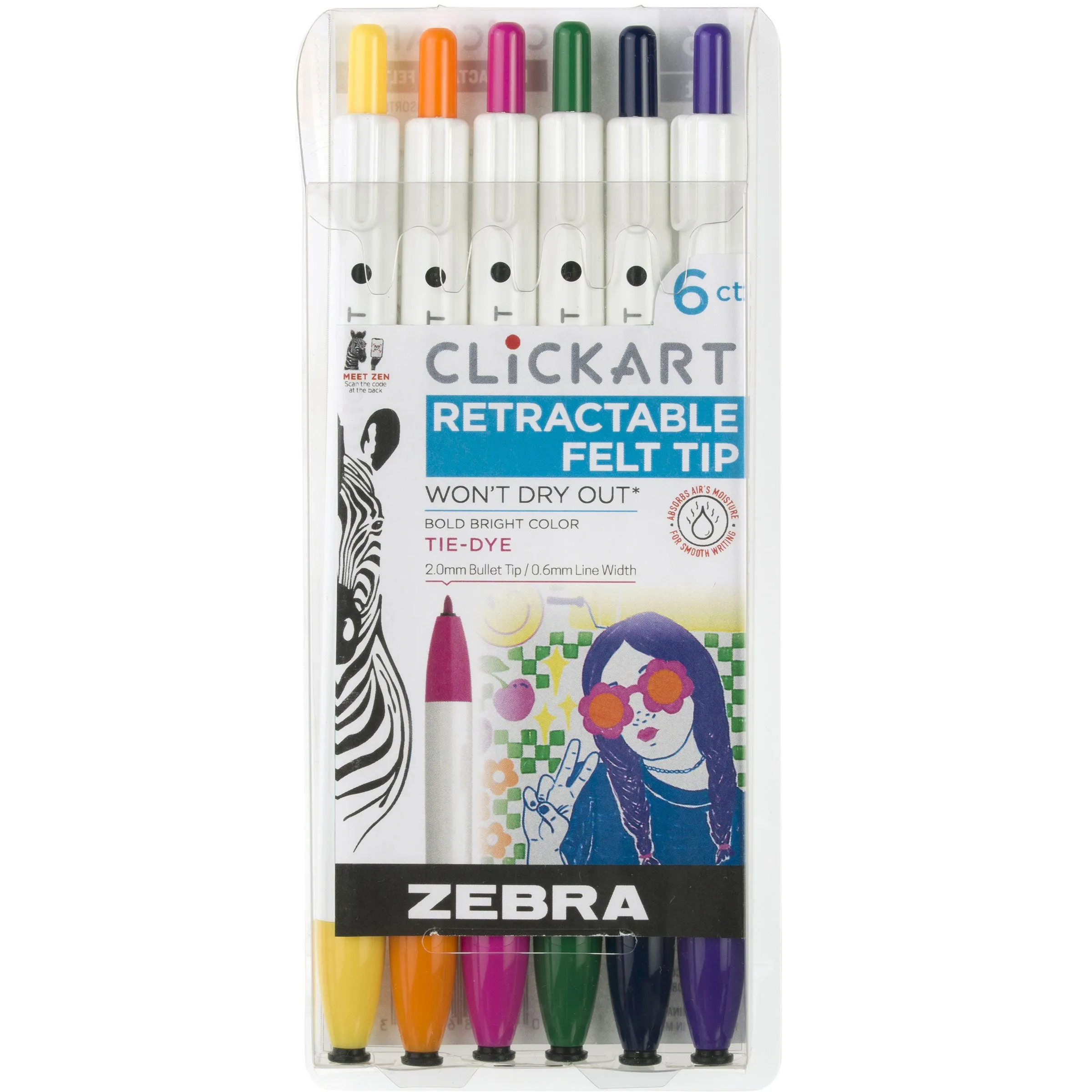 CLiCKART Retractable Felt Tip Marker
