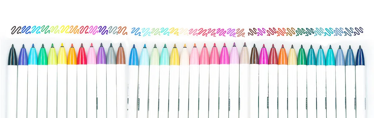 CLiCKART Retractable Felt Tip Marker