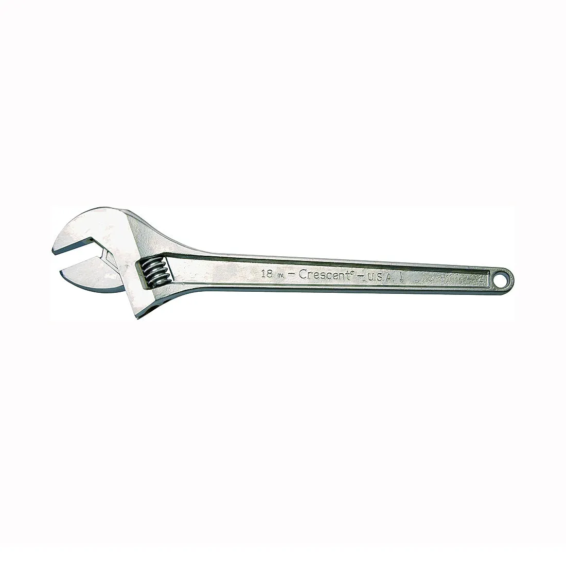 Crescent AC118 Adjustable Wrench, 18 in OAL, 2.063 in Jaw, Steel, Chrome, I-Beam Handle