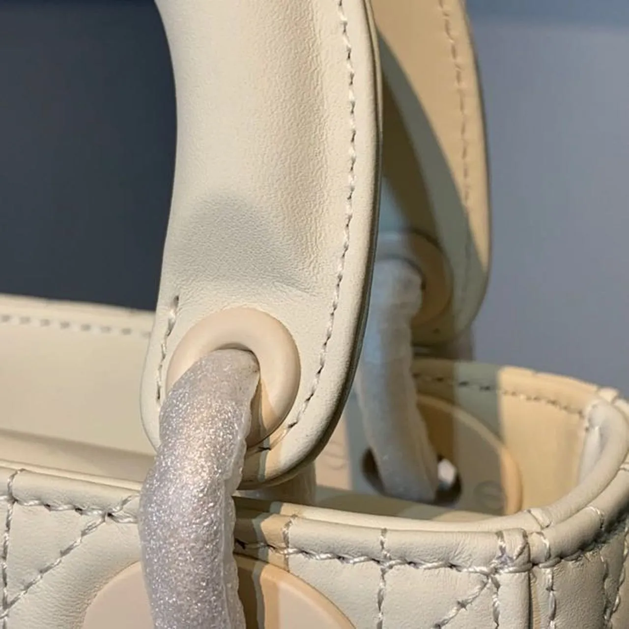 DI Mini Lady Bag Ivory For Women 6.5in/17cm CD M0505SLOI