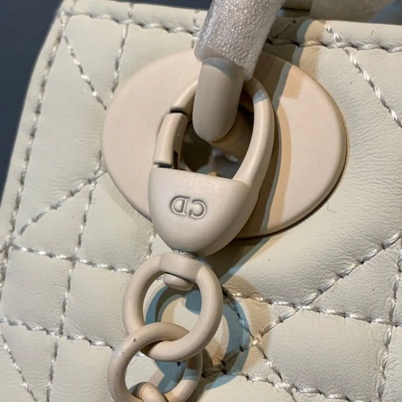 DI Mini Lady Bag Ivory For Women 6.5in/17cm CD M0505SLOI