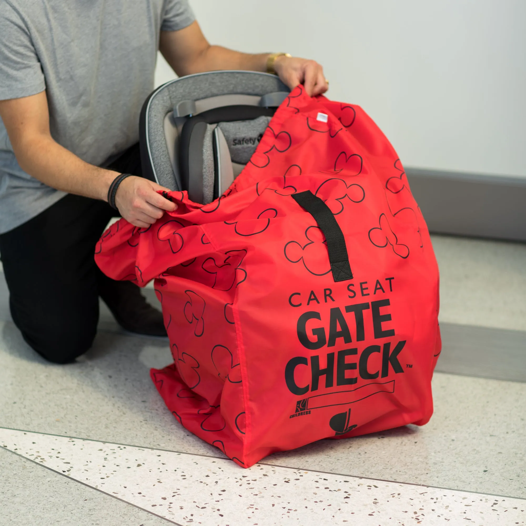 Disney Baby Gate Check Travel Bag for Car Seats