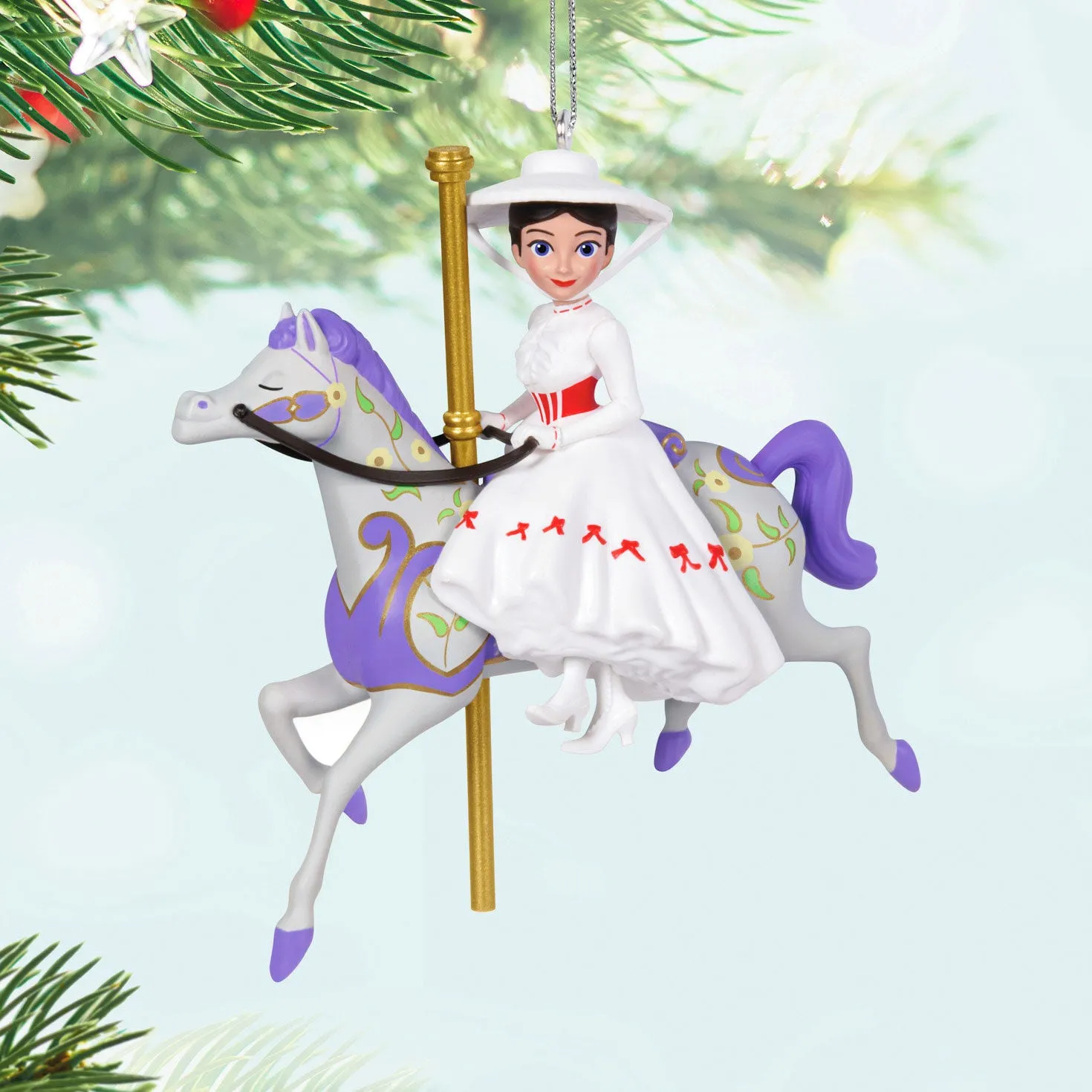 Disney Mary Poppins, 60th Anniversary A Practically Perfect Carousel Ride — 2024 Hallmark Keepsake Christmas Ornament