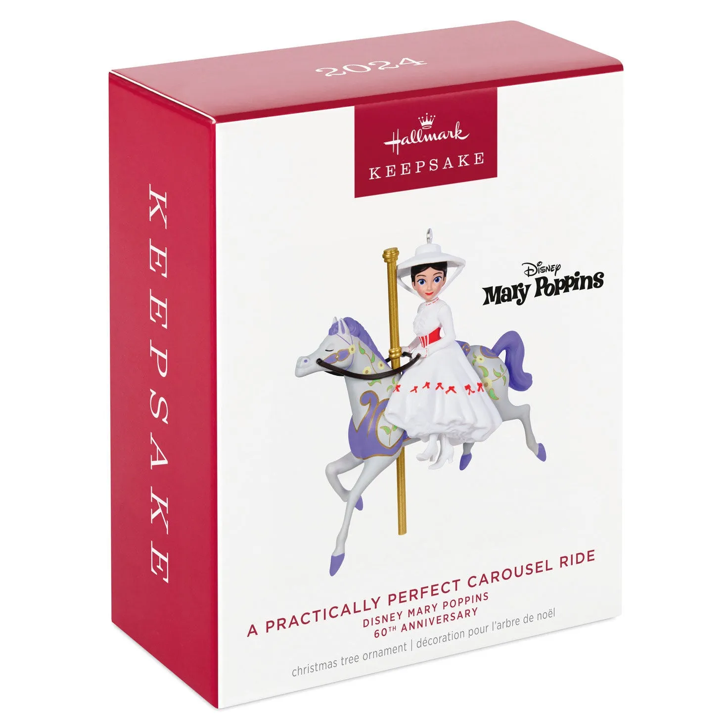 Disney Mary Poppins, 60th Anniversary A Practically Perfect Carousel Ride — 2024 Hallmark Keepsake Christmas Ornament
