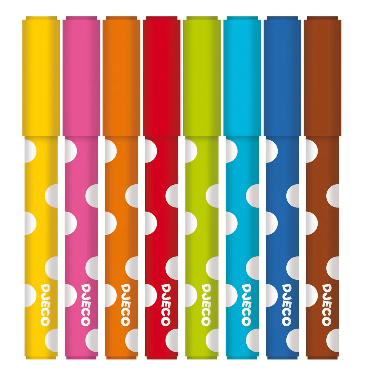 Djeco - 8 Felt Tip Pens for Little Ones