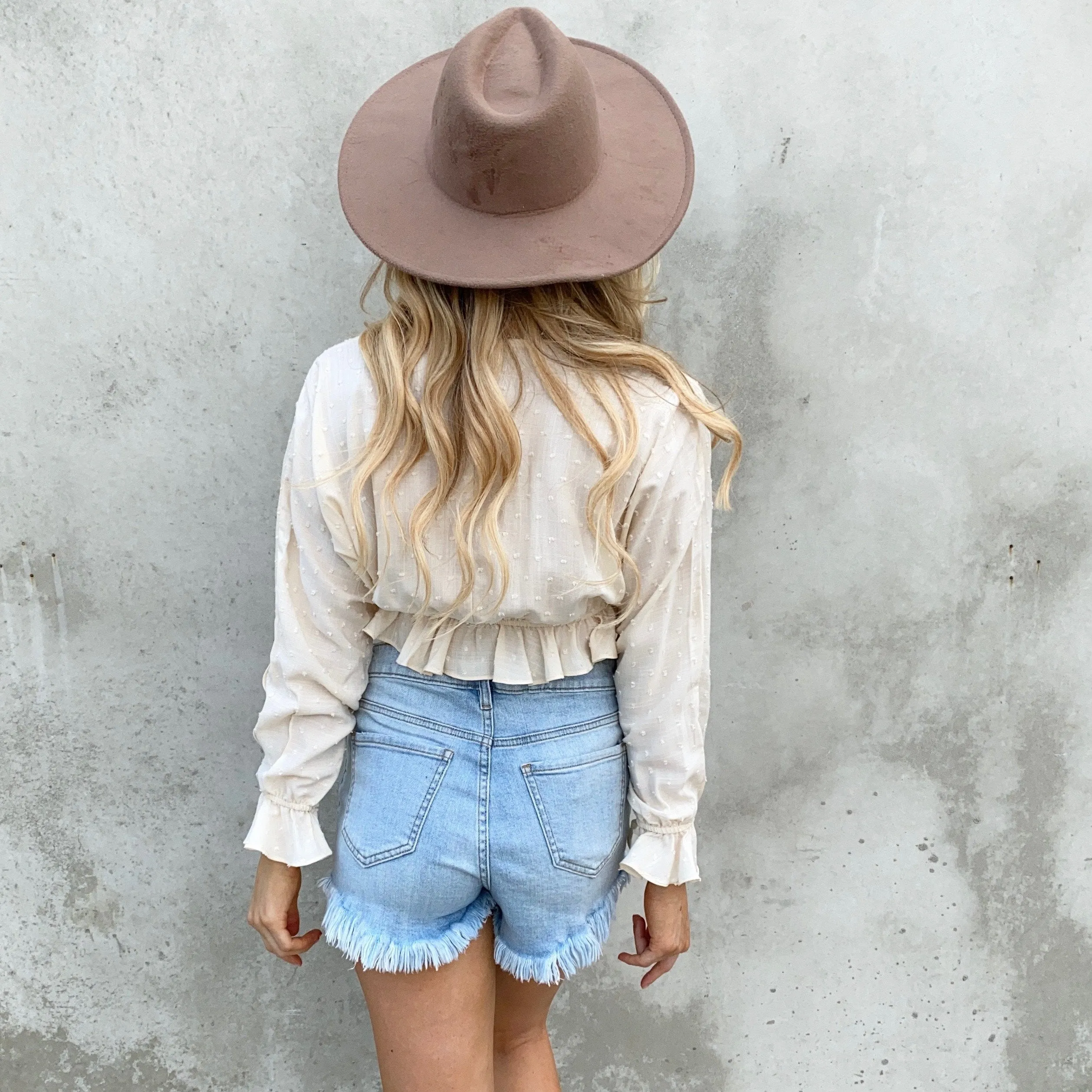 Drawing Conclusions Cream Long Sleeve Blouse