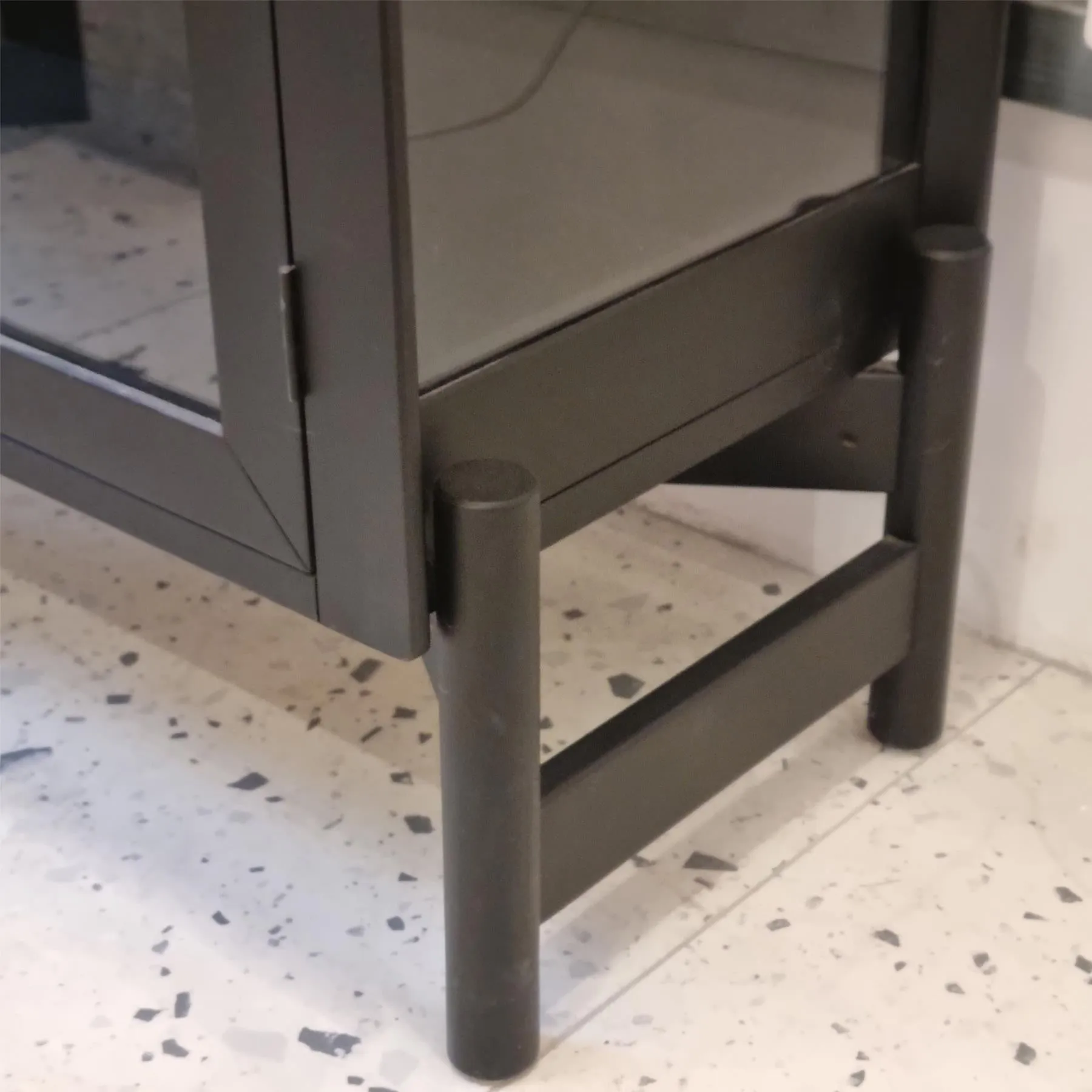 Ex-Display FDB Mobler A90 Boderne Display Cabinet - Black Beech, Tall **STORE COLLECTION ONLY**