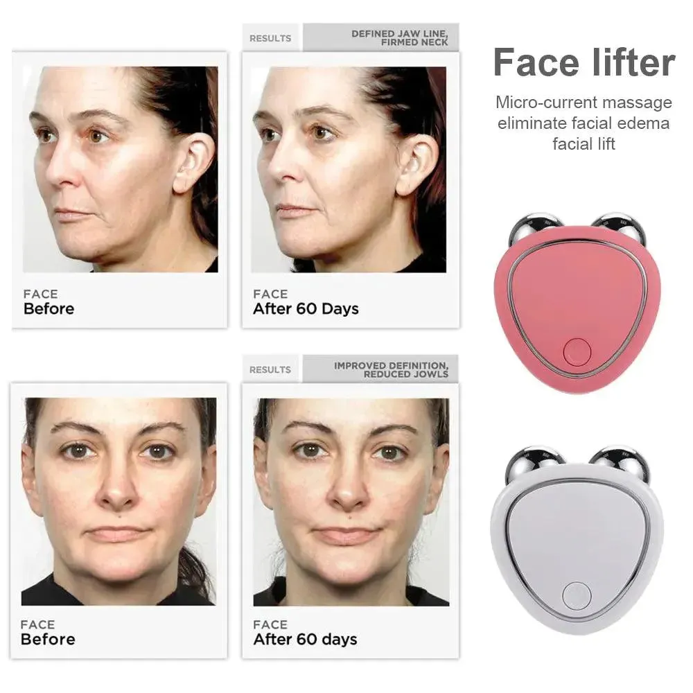 Facial Lifting Microcurrent Roller Face Massager
