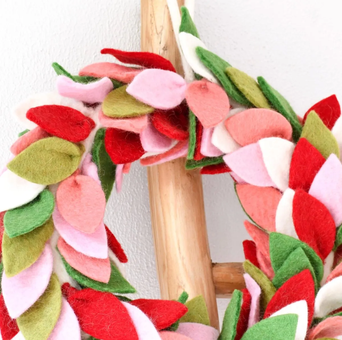 Felt Leaves Wreath - Spring | Tara Treasures