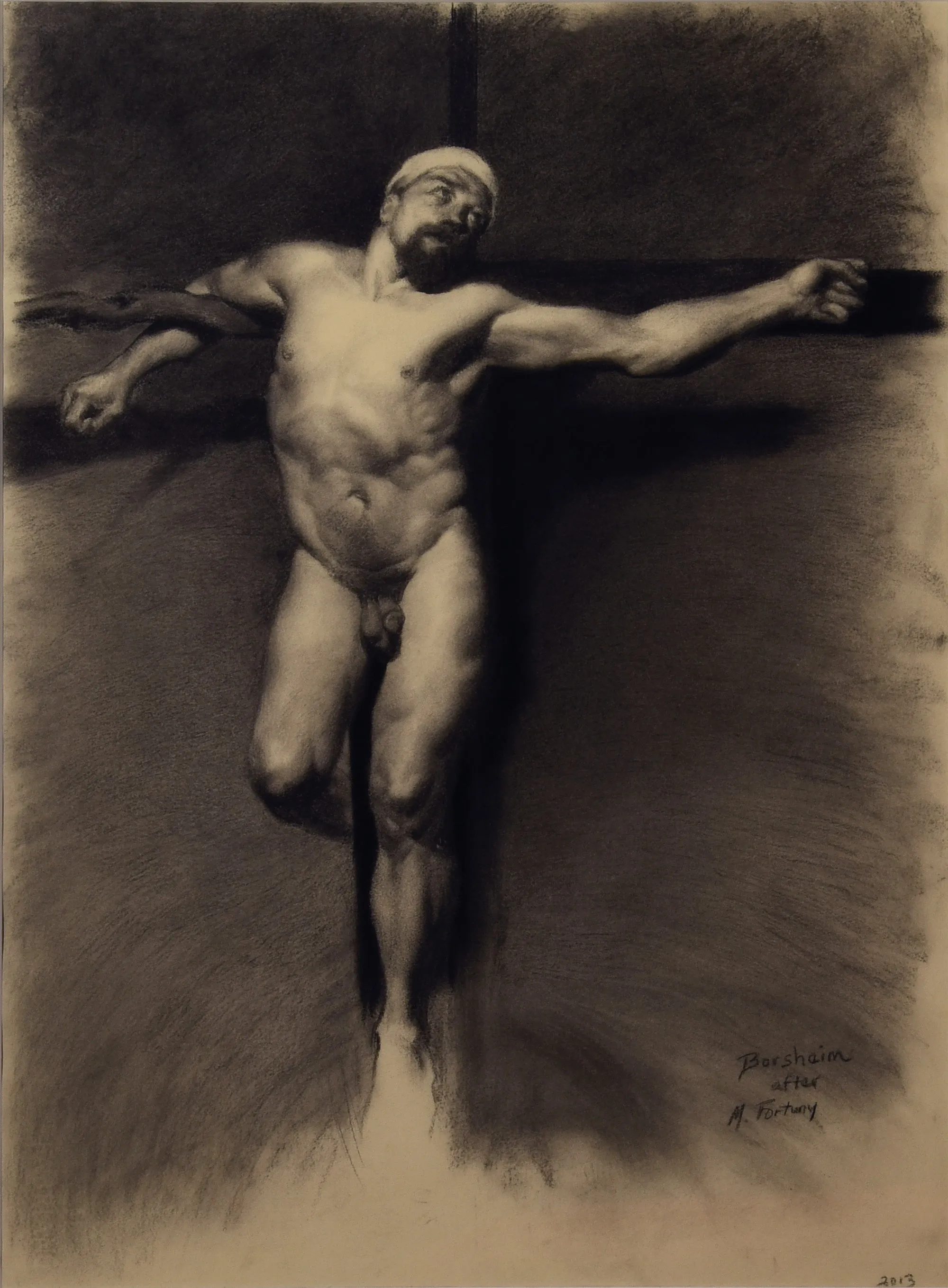 Fortuny Master Copy Male Nude Crucifixion