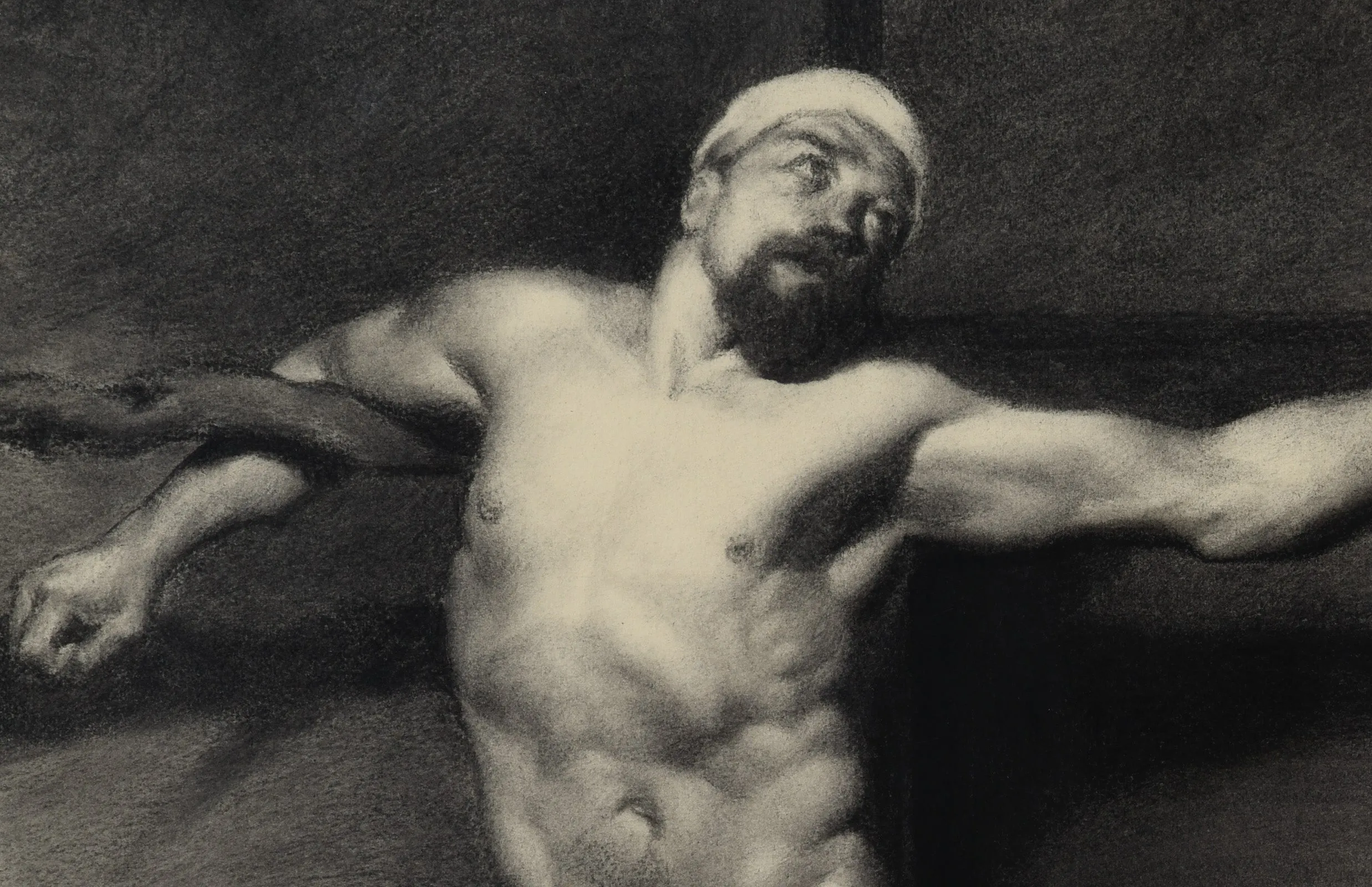 Fortuny Master Copy Male Nude Crucifixion