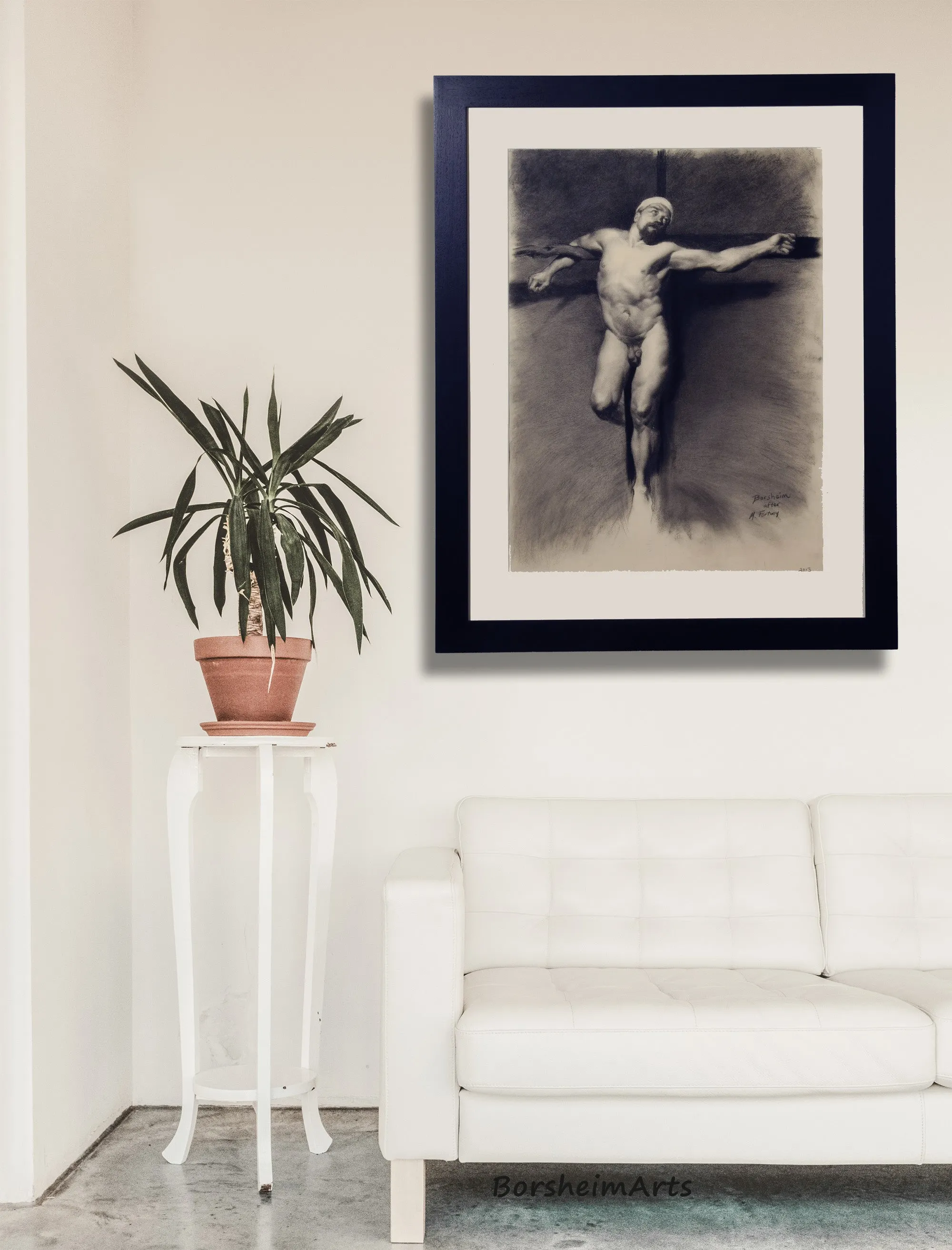 Fortuny Master Copy Male Nude Crucifixion