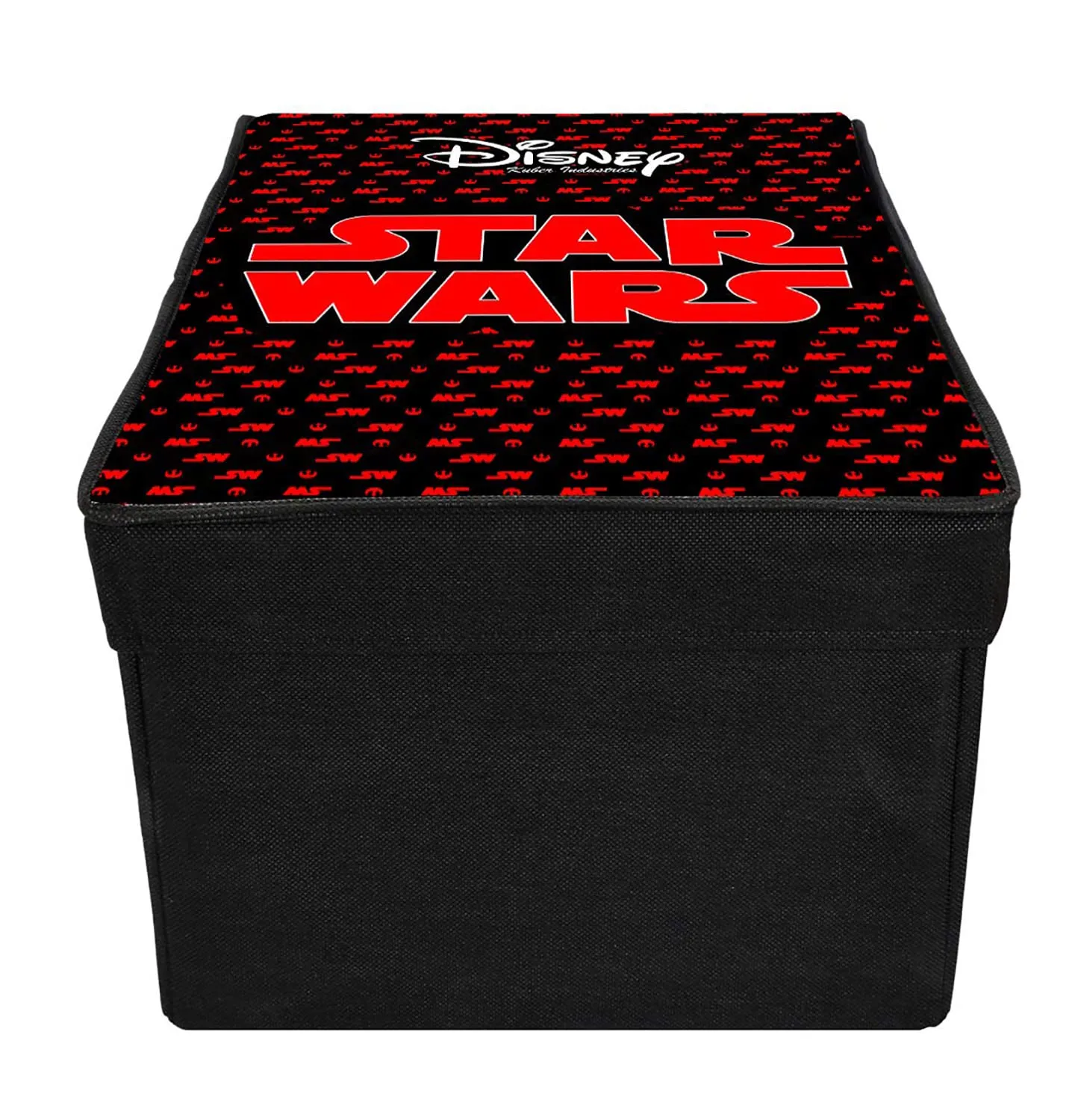Kuber Industries Star War Printed Multipurposes Non-Woven Flodable Storage Box/Oragnizer (Black)-HS43KUBMART26582