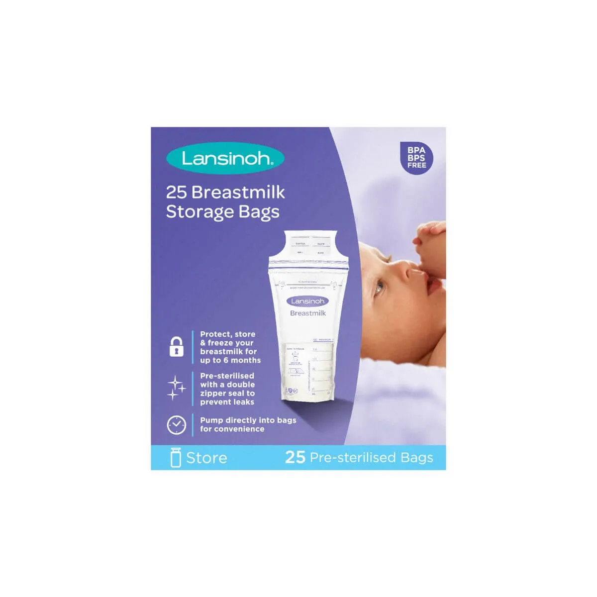 Lansinoh Breastmilk Storage Bags (25pk)