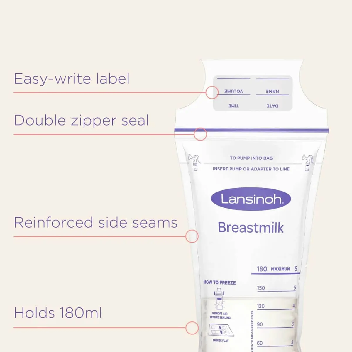 Lansinoh Breastmilk Storage Bags (25pk)