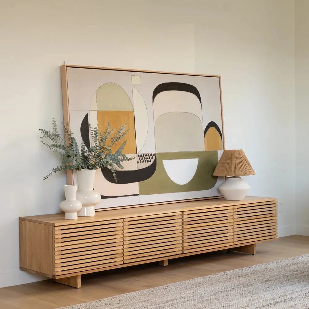 Linear Entertainment Unit 210cm - Oak