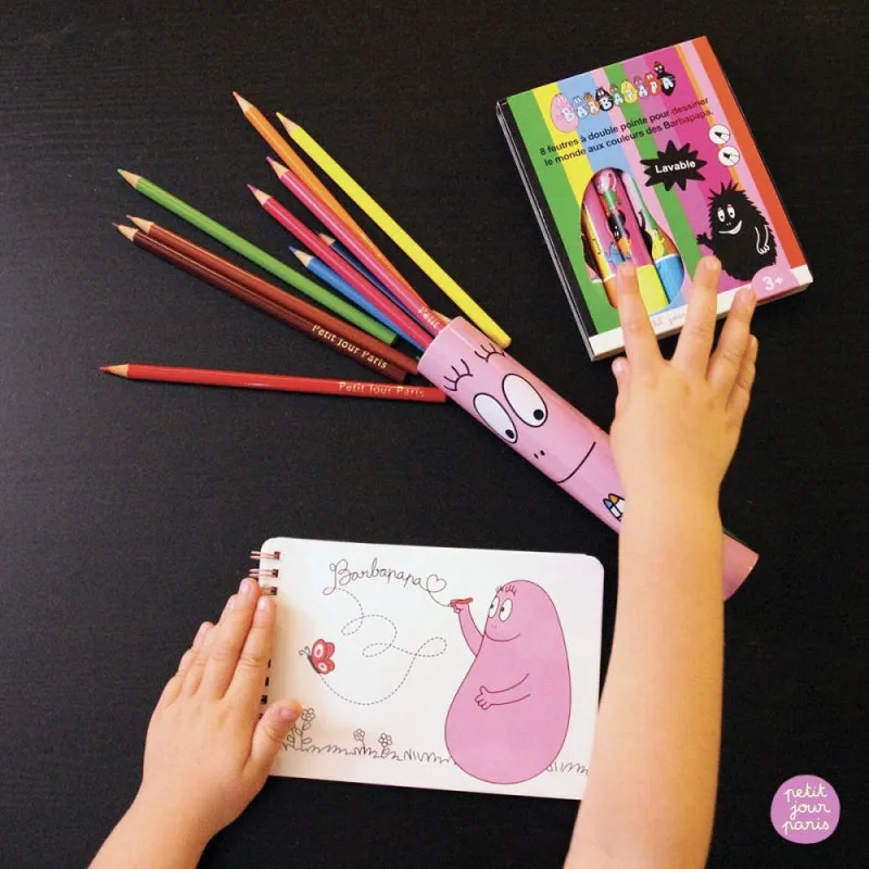 Maison petit jour paris viltstiften 8 felt pens barbapapa  3