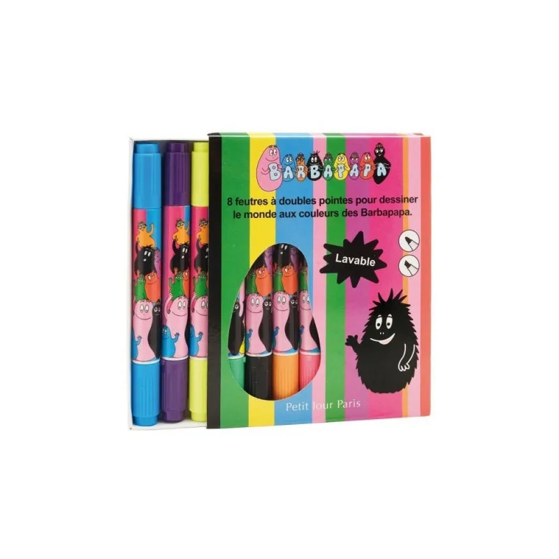Maison petit jour paris viltstiften 8 felt pens barbapapa  3