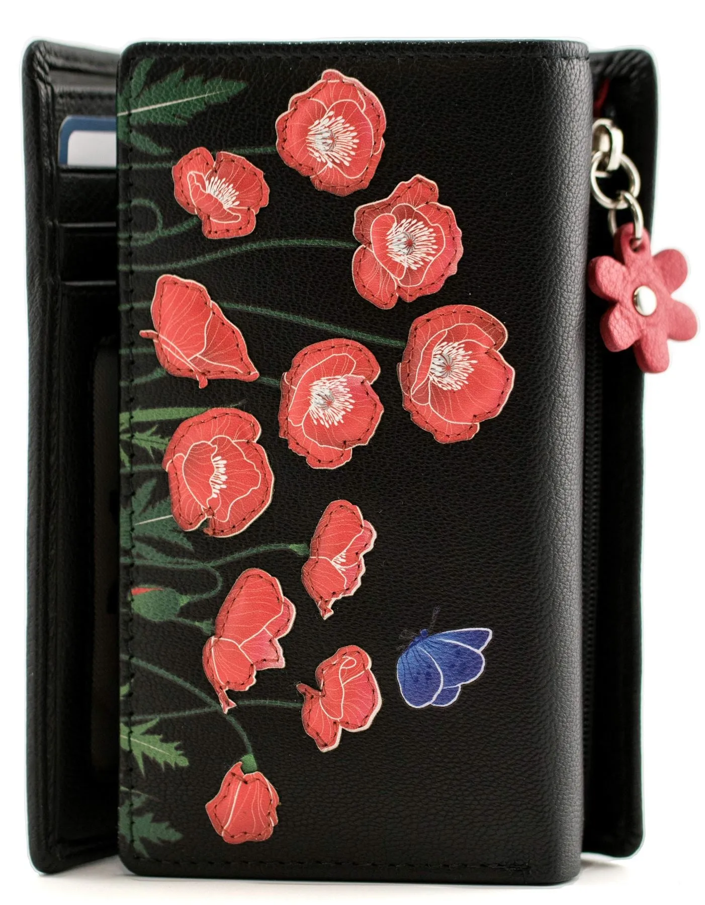 Mala Leather Poppy Collection Leather Tri Fold Purse RFID Blocking 3669_25