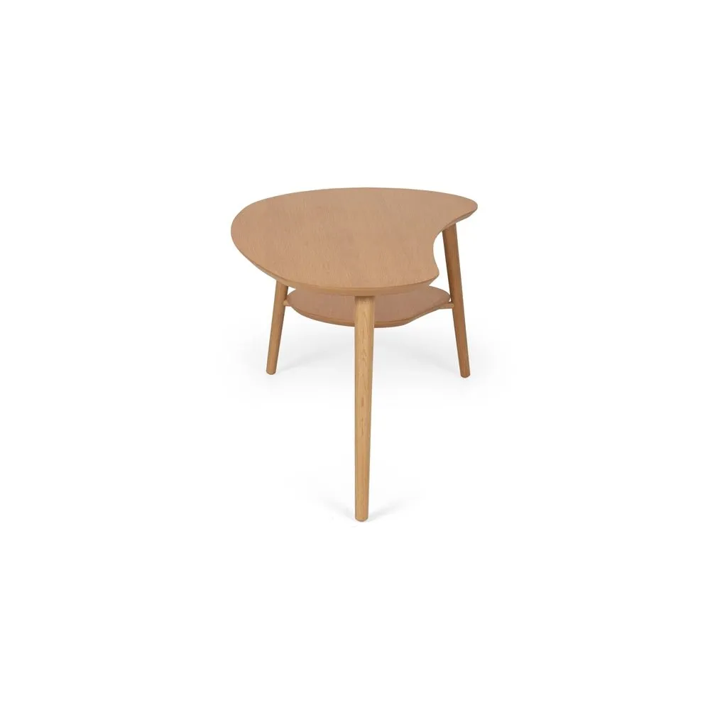 Oslo Coffee Table Shaped with Shelf