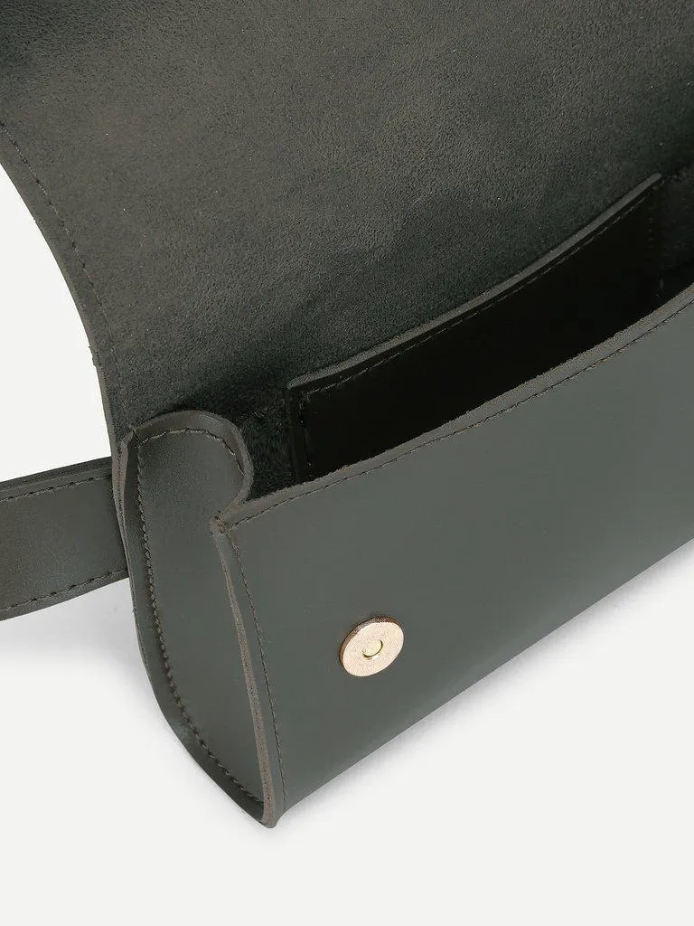 PU Bum Bag With Adjustable Strap