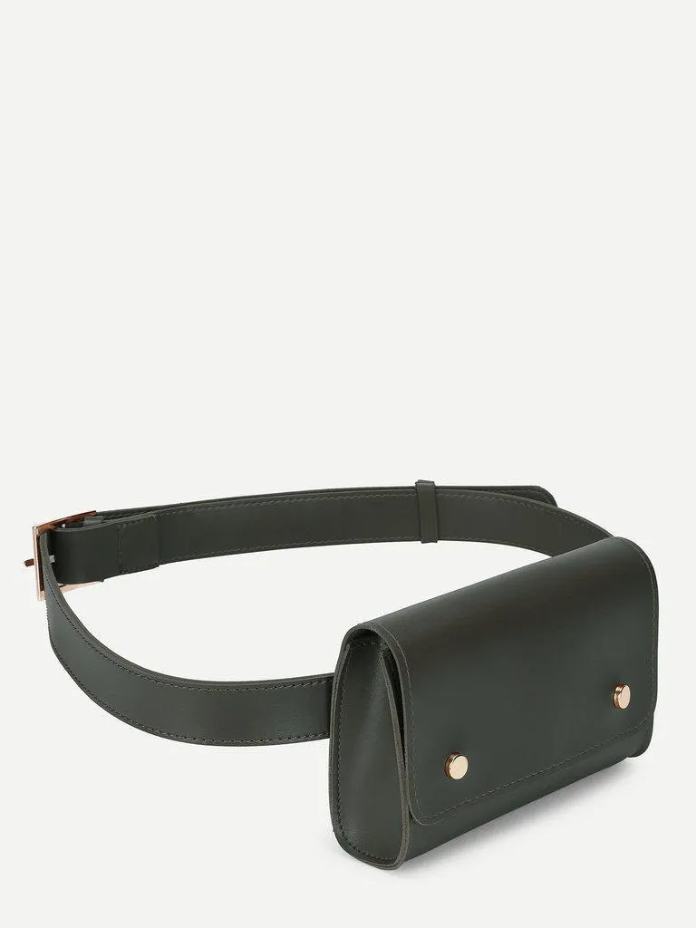 PU Bum Bag With Adjustable Strap