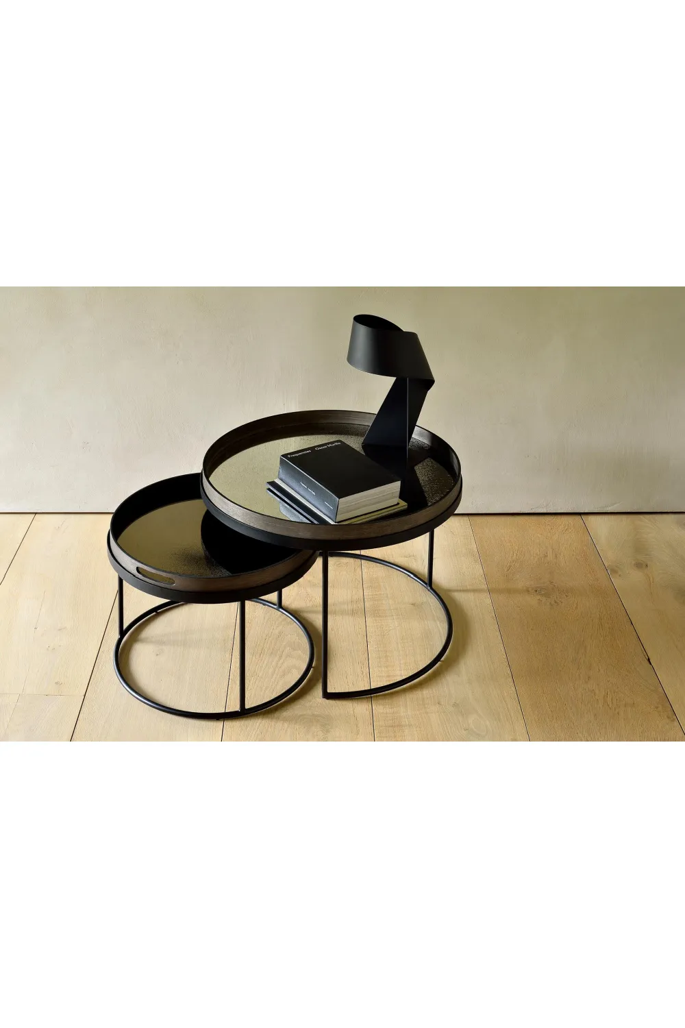 Round Tray Coffee Table set (2) | Ethnicraft