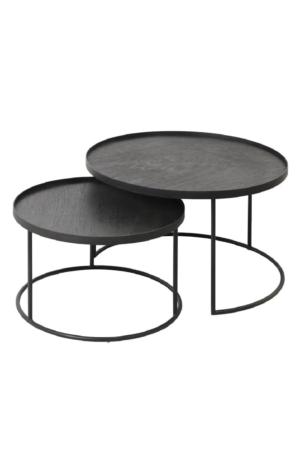 Round Tray Coffee Table set (2) | Ethnicraft