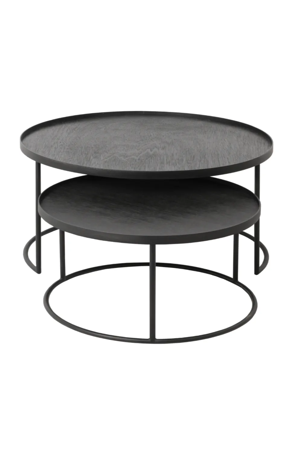 Round Tray Coffee Table set (2) | Ethnicraft