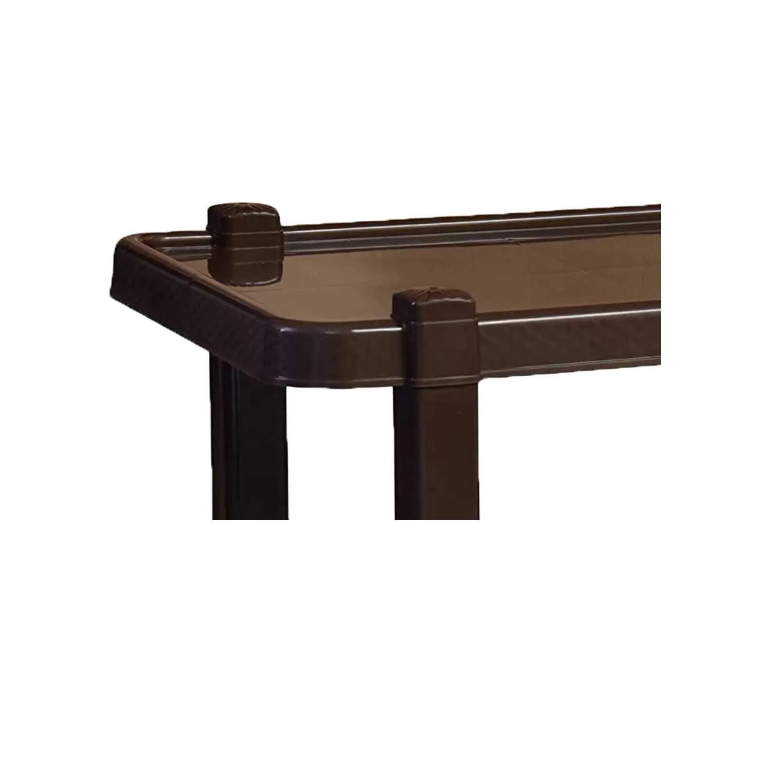 RW REST WELL Cafe Center Trolley Table (Brown)
