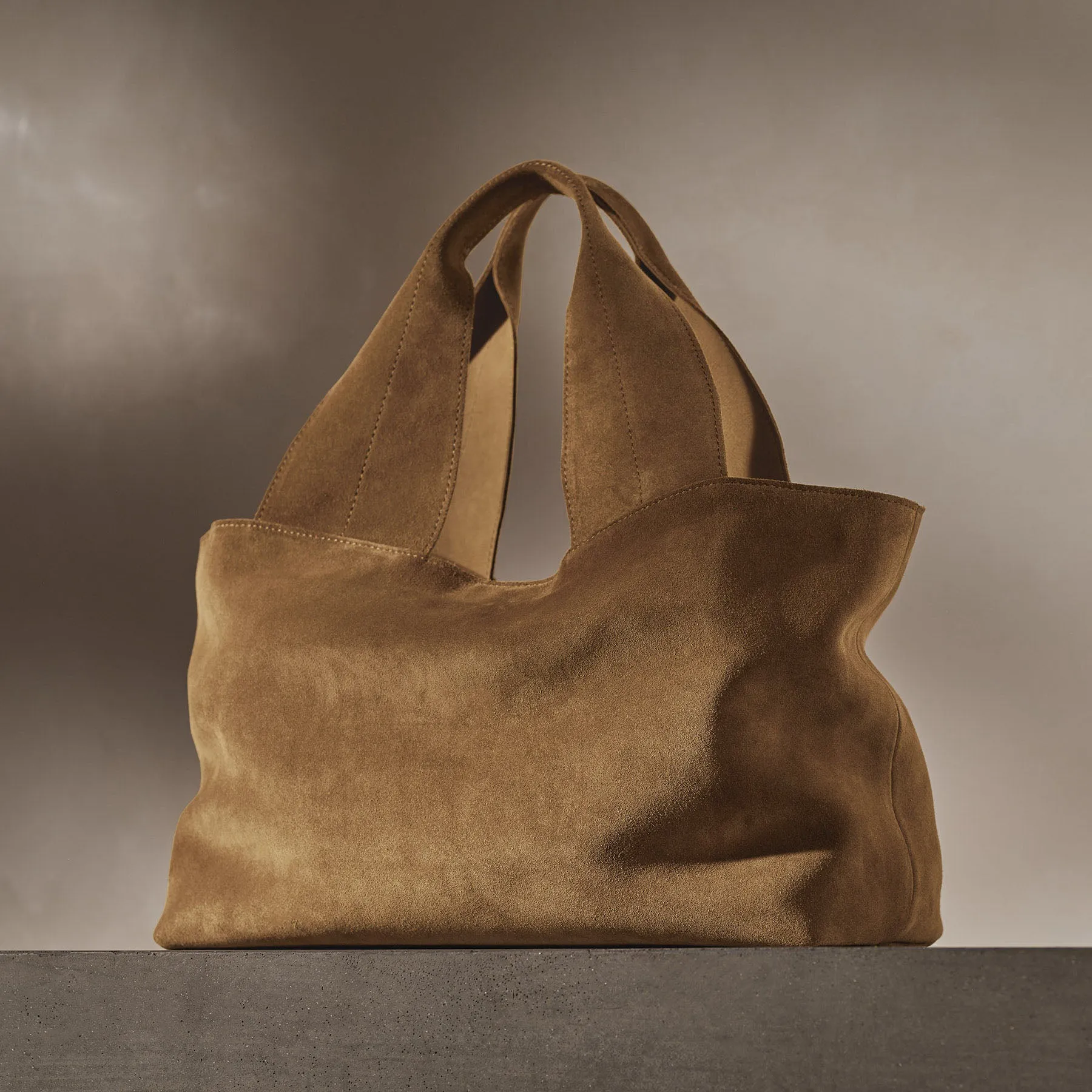 Suede Tote Bag - String