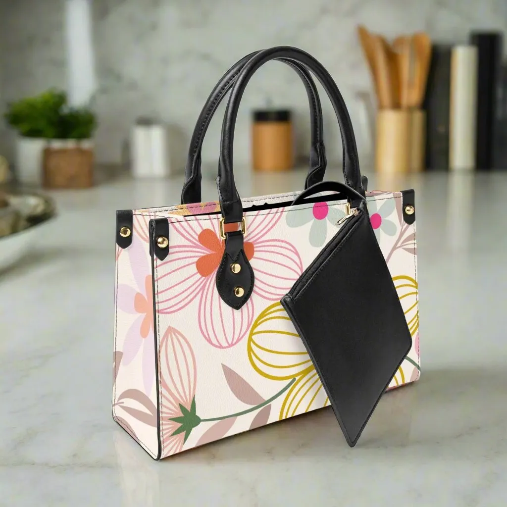 Summer time Tote Bag - Long Strap and Inner Bag
