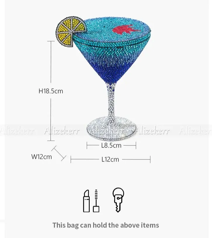 TEEK - Goblet Shaped Crystal Evening Bag