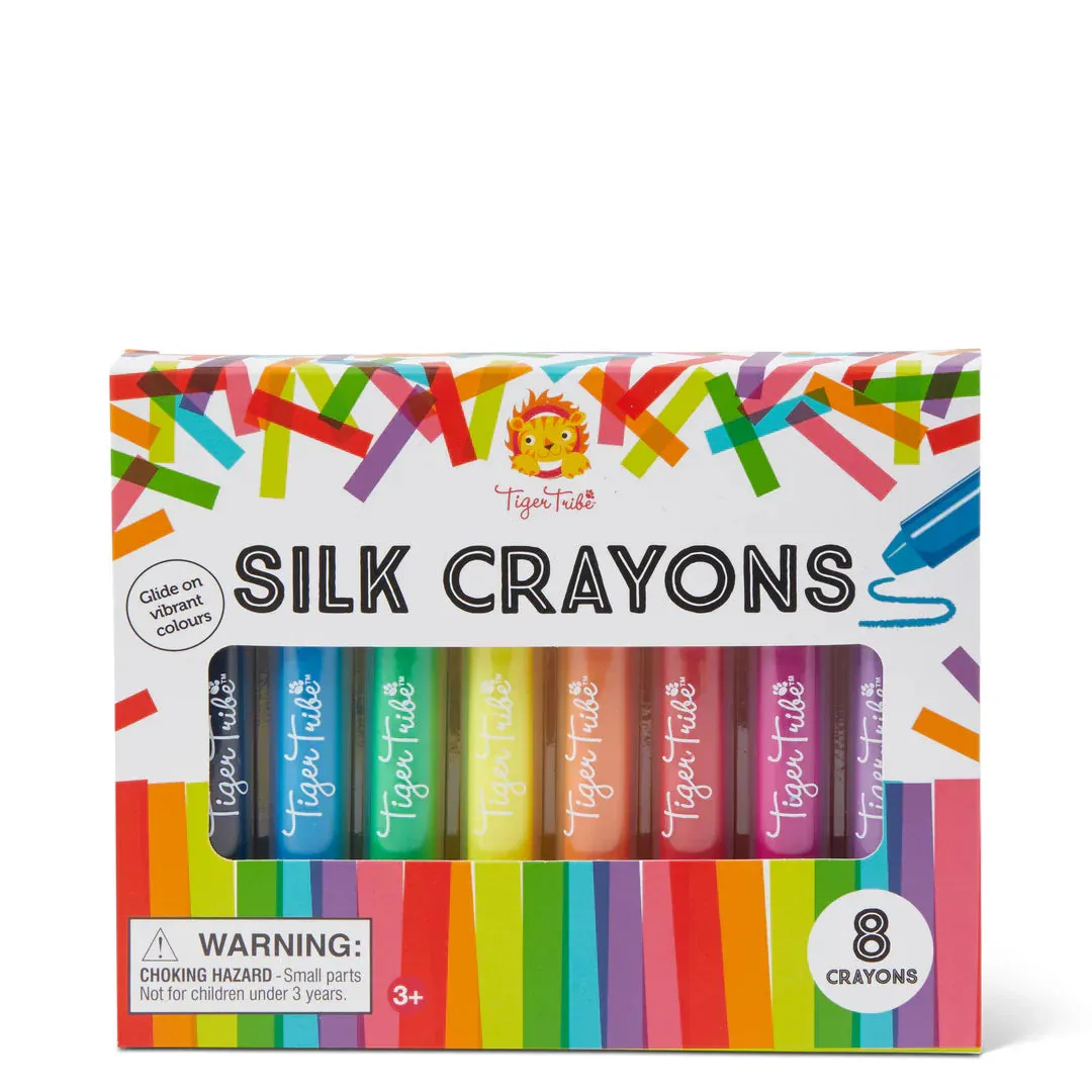 Tiger Tribe Set 8 Silk Crayons Markers  3Y