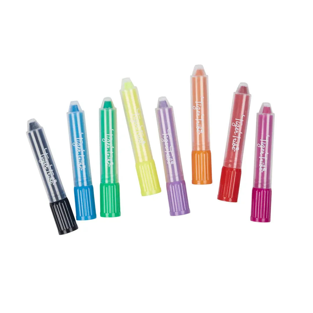 Tiger Tribe Set 8 Silk Crayons Markers  3Y